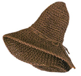 Elegante para mujer para la visera de paja de ancho grande plegable disquete natación playa sombrero de paja