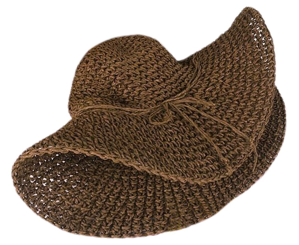 Elegante para mujer para la visera de paja de ancho grande plegable disquete natación playa sombrero de paja