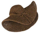 Elegante para mujer para la visera de paja de ancho grande plegable disquete natación playa sombrero de paja