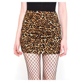 LOB-Falda Corta Cafe Claro DFCX0164