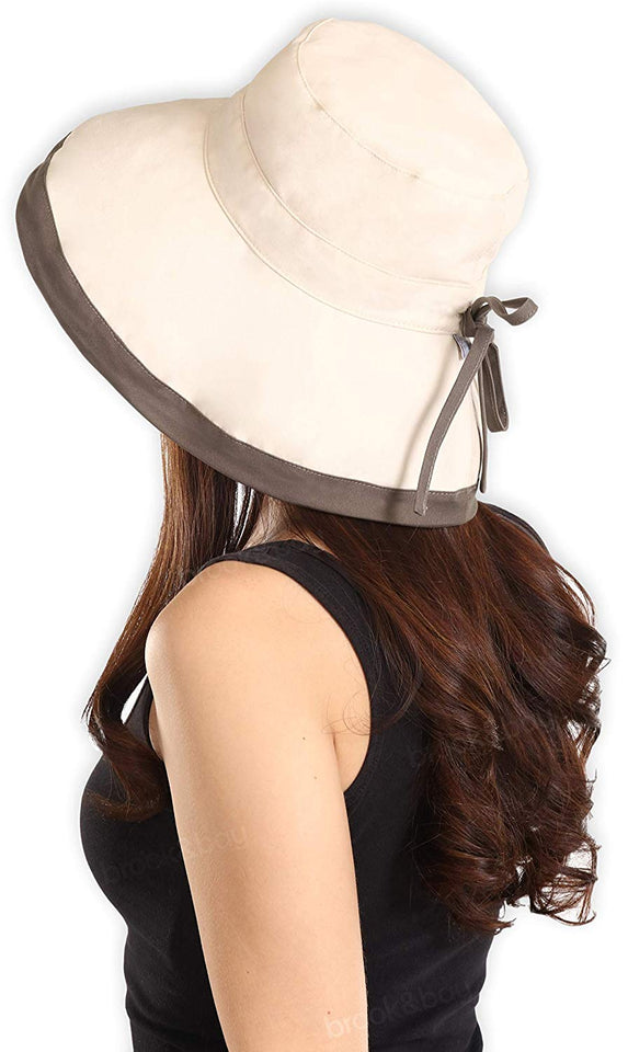 Sombrero de sol para mujer con protección UV, bloquea el 95% + de los rayos UV, plegable y elegante, sombreros de verano con borde ancho. Perfecto para viajes en la playa, senderismo, camping, barco y aventuras al aire última intervensión