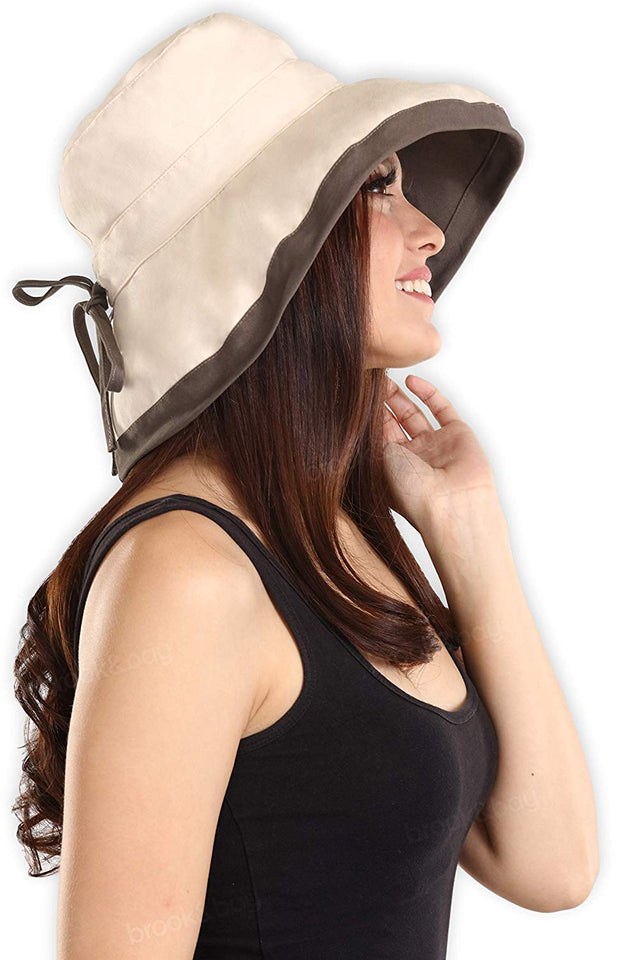Sombrero de sol para mujer con protección UV, bloquea el 95% + de los rayos UV, plegable y elegante, sombreros de verano con borde ancho. Perfecto para viajes en la playa, senderismo, camping, barco y aventuras al aire última intervensión